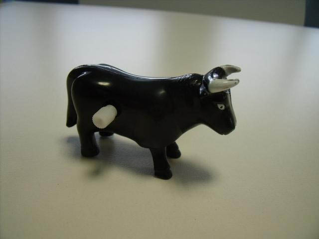 Plastic toy animals inspection